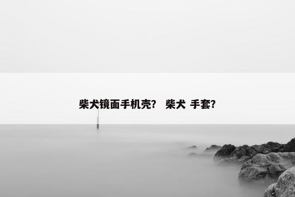 柴犬镜面手机壳？ 柴犬 手套？