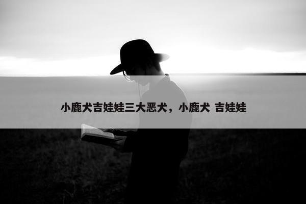 小鹿犬吉娃娃三大恶犬，小鹿犬 吉娃娃
