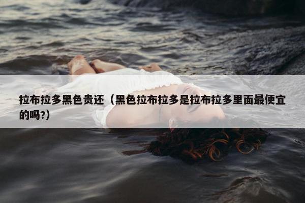 拉布拉多黑色贵还（黑色拉布拉多是拉布拉多里面最便宜的吗?）
