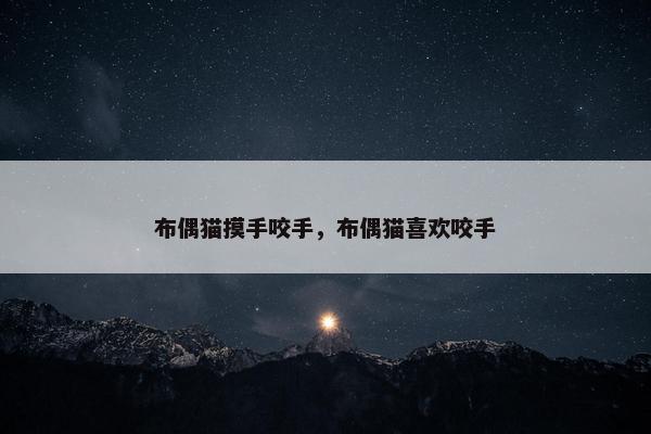 布偶猫摸手咬手，布偶猫喜欢咬手