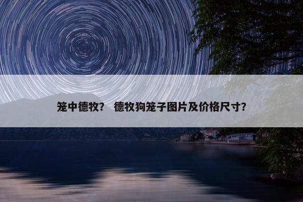 笼中德牧？ 德牧狗笼子图片及价格尺寸？