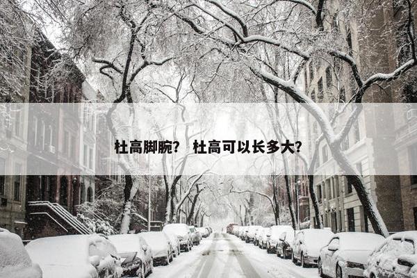 杜高脚腕？ 杜高可以长多大？