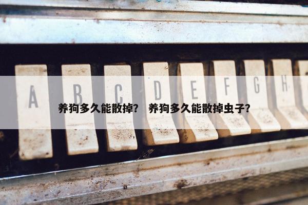 养狗多久能散掉？ 养狗多久能散掉虫子？